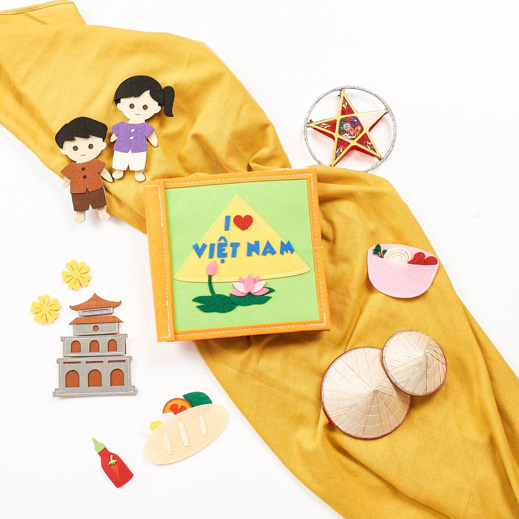 I love Vietnam - Quiet book (ship from Hong Kong) - LittleBean's Toy Chest