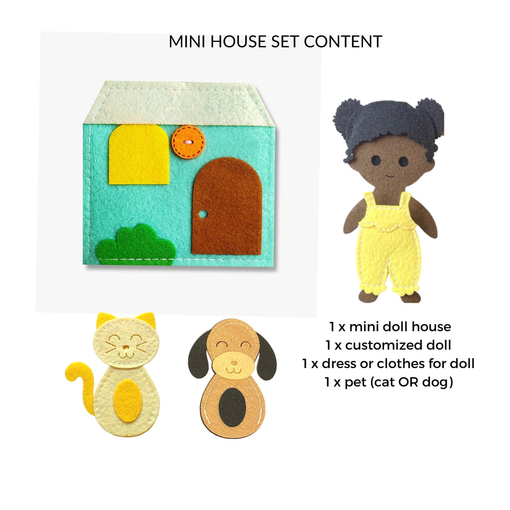 Mini Doll House with Finger Puppet (shi from Hong Kong) - LittleBean's Toy Chest