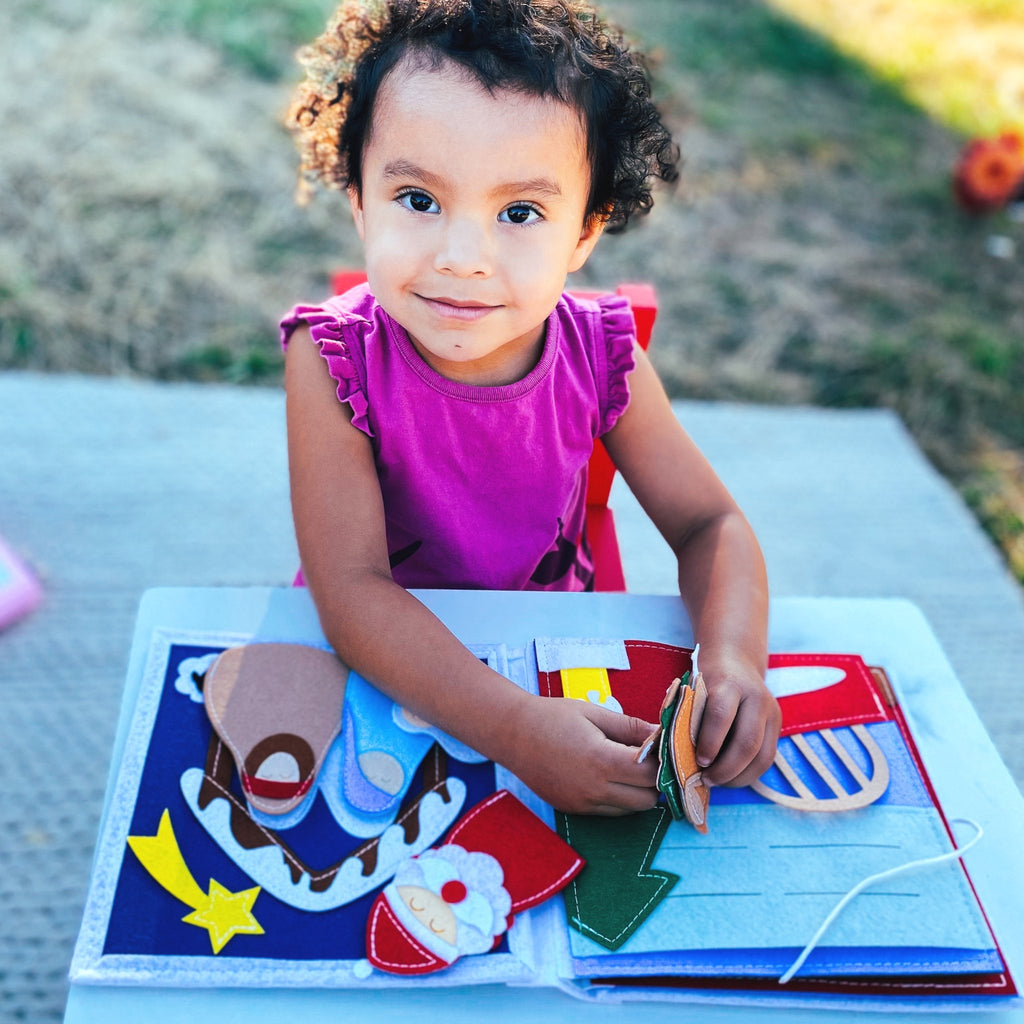 Merry Christmas! | Quiet book | Christmas Activity Book - LittleBean's Toy Chest